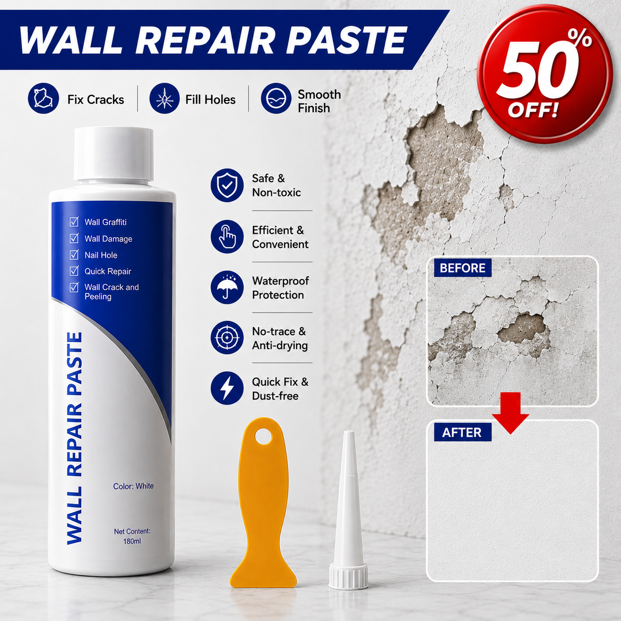 Wall Repair Paste(Pack of 2)