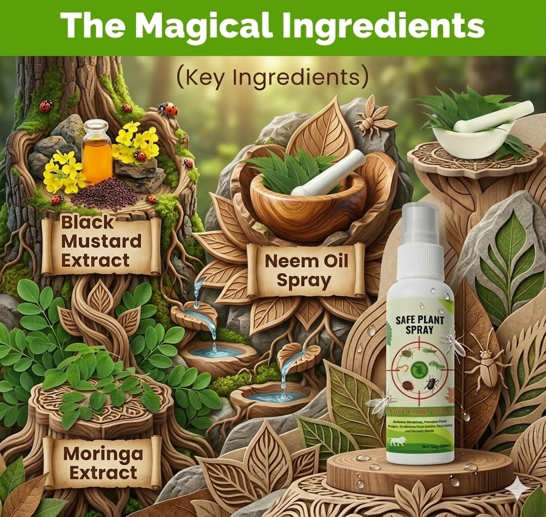 Safe Plant Spray for Indoor & Outdoor Plants (Pack Of 3)