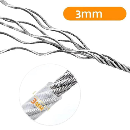 Heavy Duty Stainless Steel Rope Cable (10 Meter)