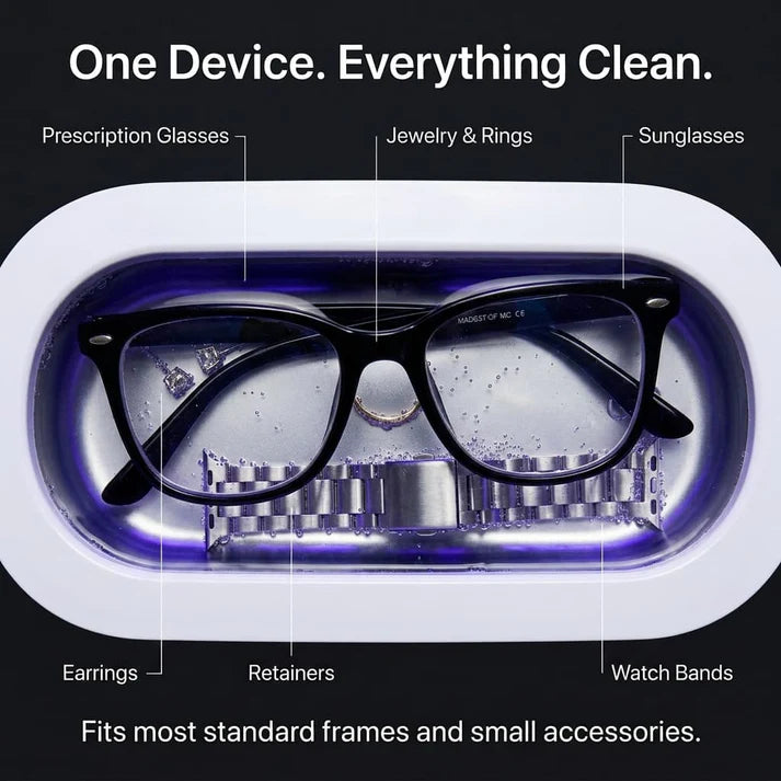Portable Mini Ultrasonic Jewelry Cleaner Machine