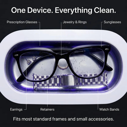 Portable Mini Ultrasonic Jewelry Cleaner Machine