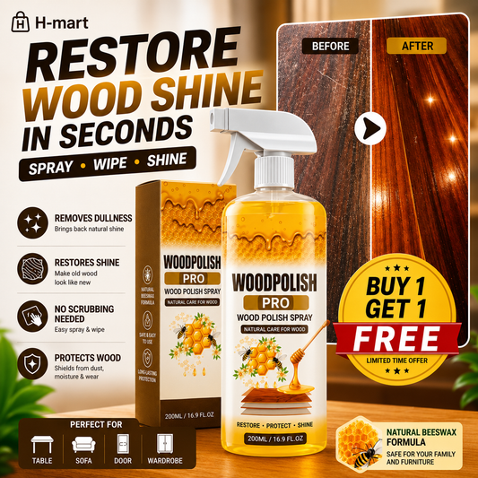 WoodPolish™ Pro | Premium Beeswax Furniture Polish (Pack of 2)